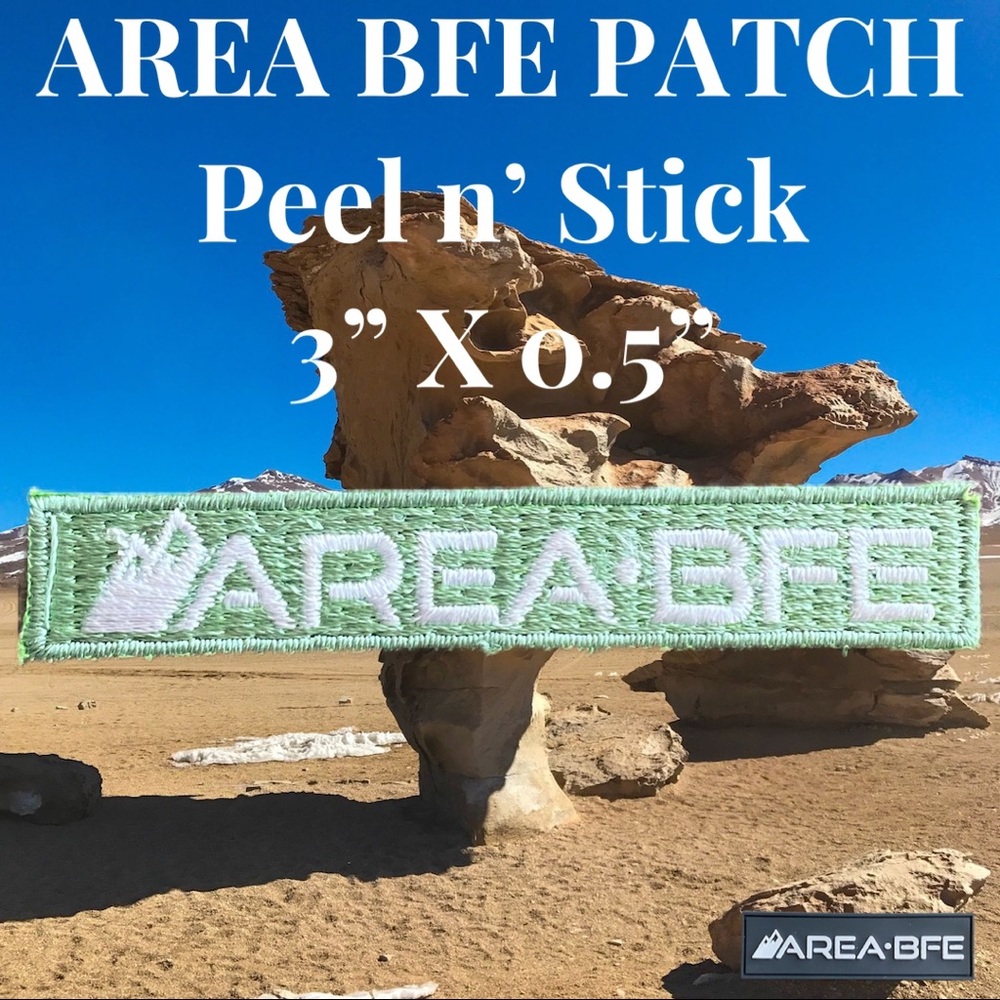 AREA BFE fabric patch. adhesive on one side.